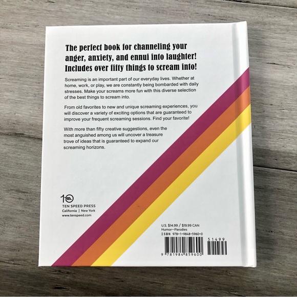 💸 5/20 ‘The Best Things to Scream Into' by Orson Spooring Hardback Comedy Book - Picture 3 of 8